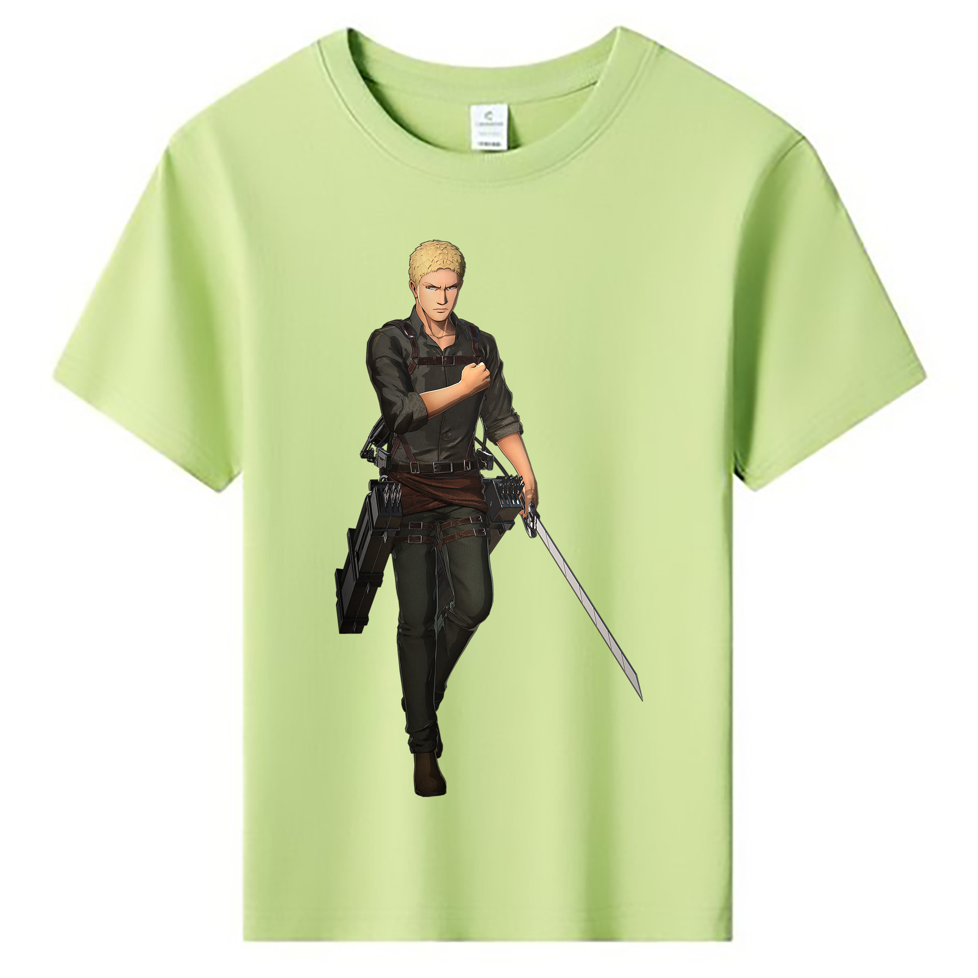 （画像用） 進撃の巨人 ライナー・ブラウン Attack on Titan Reiner Braun 綿100％キッズTシャツ（フロントプリント）